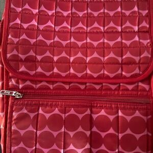 Lug Red and Pink Quilted Crossbody Bag
